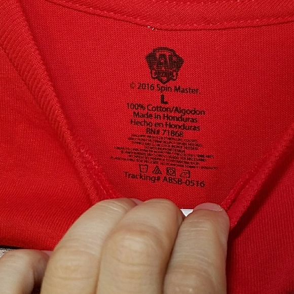 NWT Paw Patrol red t-shirt - Picture 3 of 4